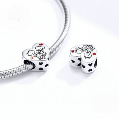 Pulsera con 2 Abalorios + 2 DE REGALO - OFERTA 2X1 - Pack "Amor De Familia"